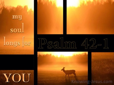Psalm 42:1 As The Deer Pants For Water (black)